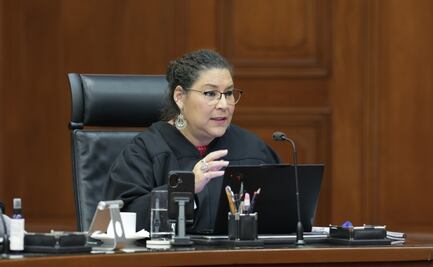 Hugo Aguilar se ausenta en sesión de la Corte; ministra Lenia Batres la preside