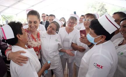 Claudia Sheinbaum promete basificación para personal de salud de la CDMX