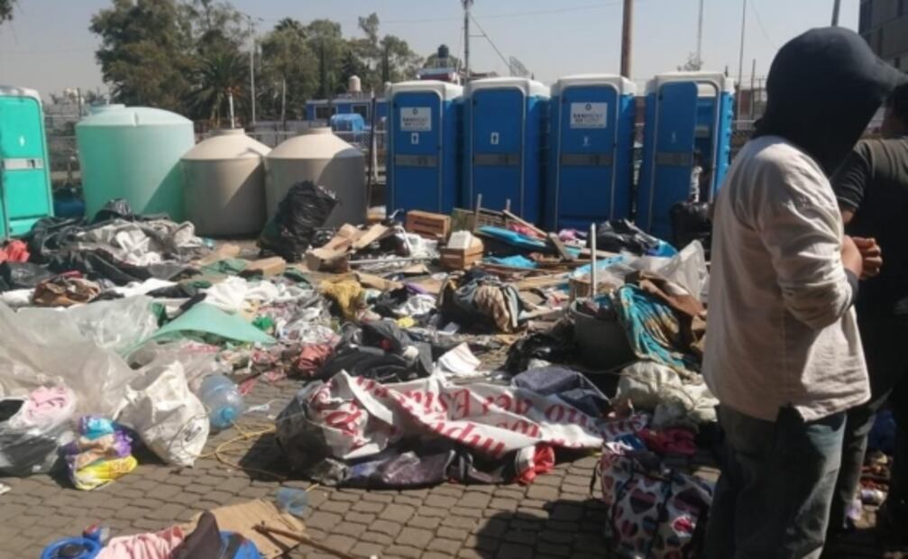 Familias triquis rechazan reubicación en la CDMX; albergue está lleno de basura, denuncian