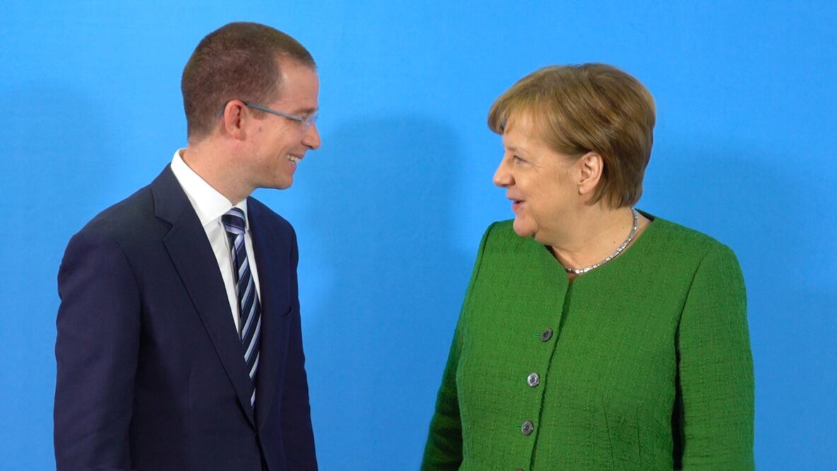 Ricardo Anaya sostuvo un encuentro en Berlín con la canciller alemana, Angela Merkel. Foto: Especial
