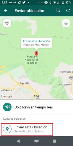 Cómo enviar una ubicación falsa por WhatsApp