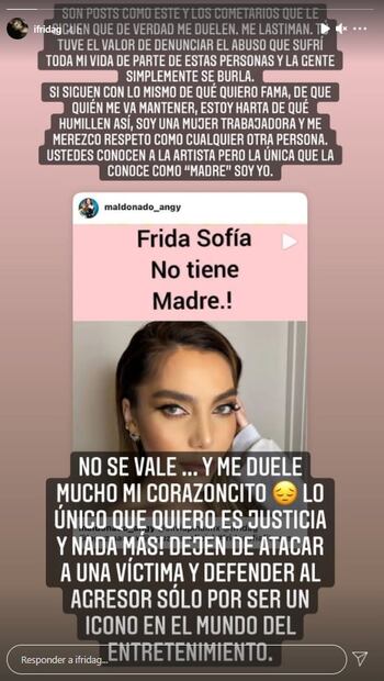 "Merezco respeto": Frida Sofía responde a críticos por polémica con Alejandra y Enrique Guzmán