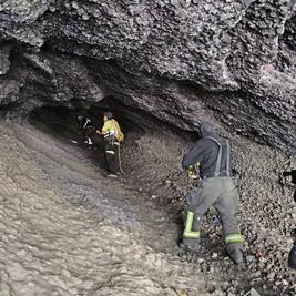 Buscan restos en fosa del Cerro de la Estrella