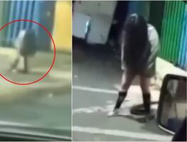 Policías de CDMX captan a mujer con aspecto aterrador, se asustan y huyen del lugar; video se viraliza
