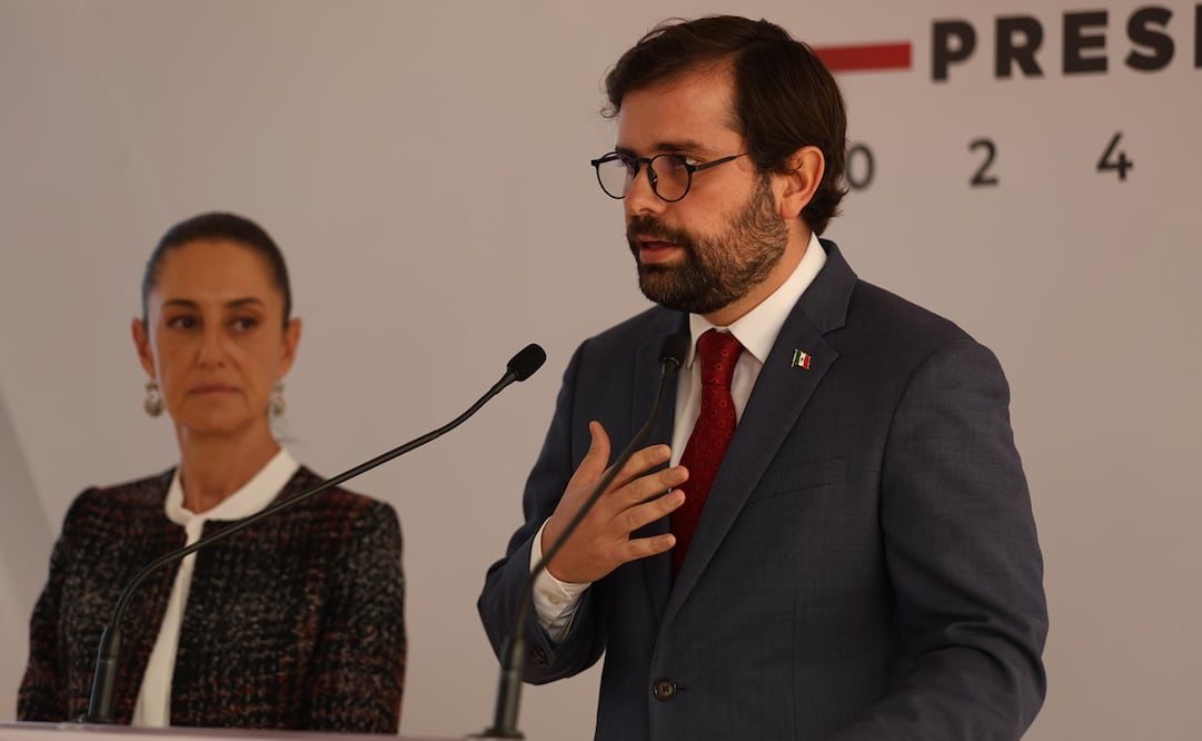 Claudia Sheinbaum y Alejandro Svarch. Foto: Diego Simón Sánchez / EL UNIVERSAL