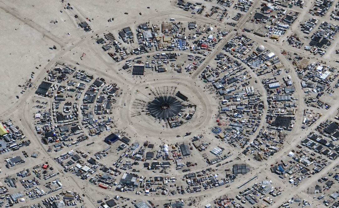 Festival Burning Man en Nevada. Foto: AFP