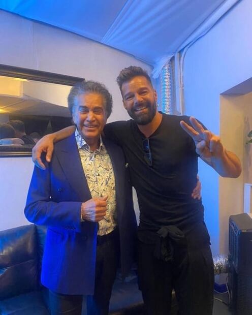 Así fue el encuentro entre Ricky Martín y José Luis “El Puma” Rodríguez en Chile