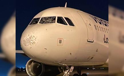 VIDEO: Por fuerte tormenta, avión de Volaris sufre daños y aterriza de emergencia en Torreón; iba de Tijuana a Monterrey 