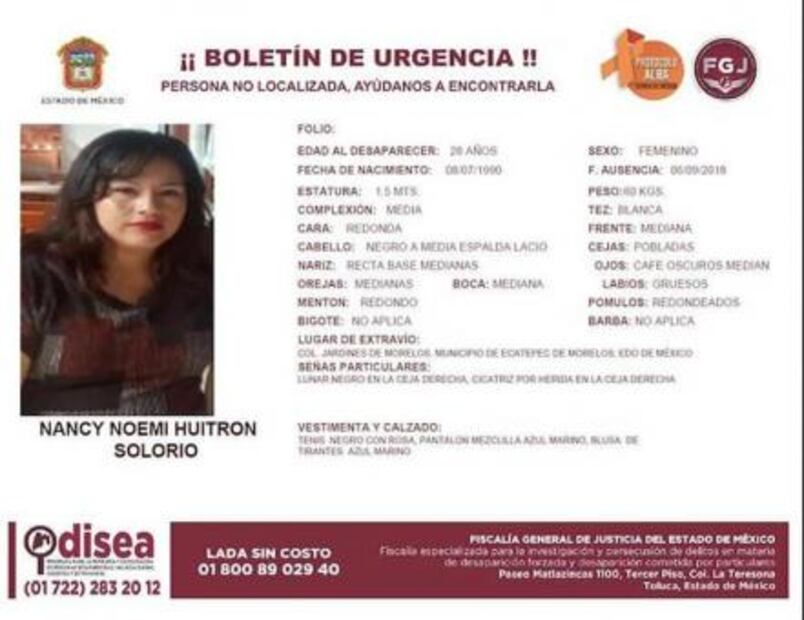 Largo peregrinar en busca de Arlet; sospechan de pareja homicida en Ecatepec