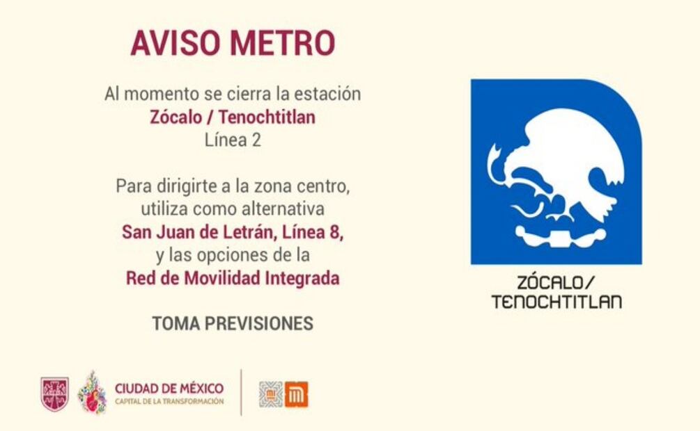 Foto: @MetroCDMX