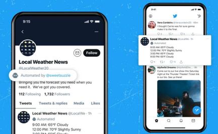 Twitter añade etiquetas para distinguir los "bots buenos"    