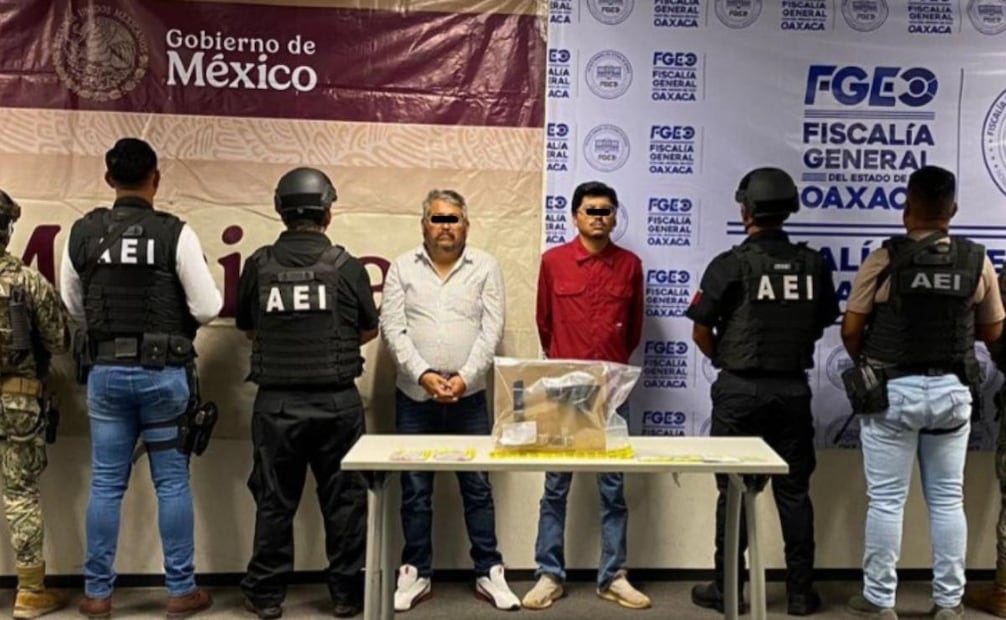 Detienen en Matías Romero a líder de célula delictiva dedicada al robo de combustible con vínculos con el CJNG.
Foto: Especial.