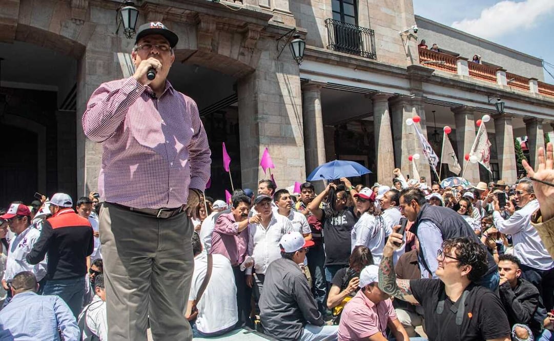 El aspirante a candidato presidencial indicó que con la boleta habría transparencia y se respetaría lo que se aprobó en el Consejo Nacional de Morena. Foto: Gabriel Pano / EL UNIVERSAL