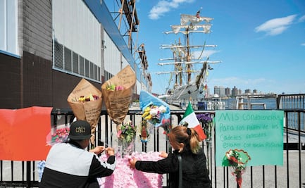 Informe del choque del Buque Cuauhtémoc en Nueva York, en un mes 