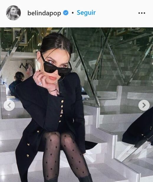 Belinda confirma que las medias y gafas de sol no pueden faltar en tu look durante el otoño