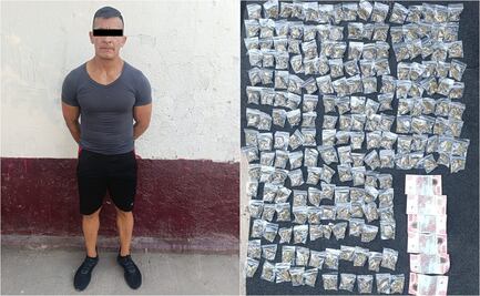 Detienen a extorsionador de repartidores de refrescos en Iztapalapa; fue capturado con droga y dinero en efectivo