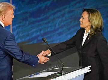 Trump pierde los estribos en debate con Kamala Harris