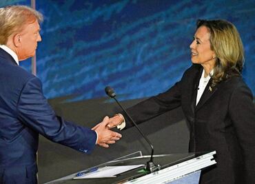 Trump pierde los estribos en debate con Kamala Harris