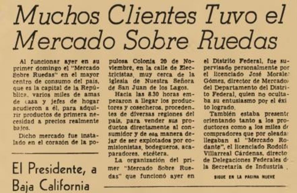 Los primeros mercados sobre ruedas