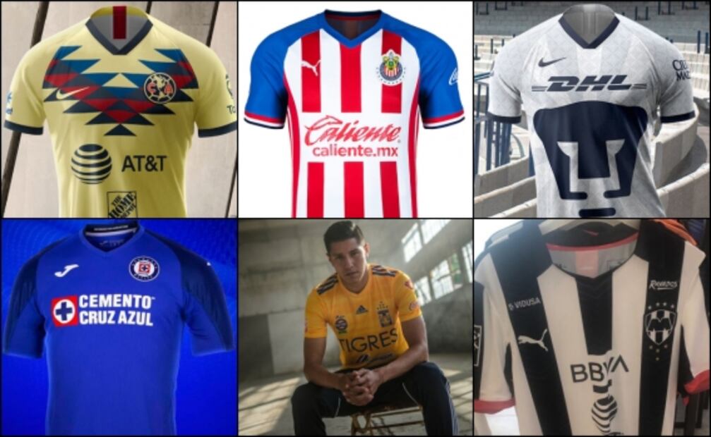 Los 19 nuevos jerseys de la Liga MX para el Apertura 2019