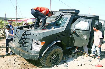 San Quintín: chocan jornaleros y policías