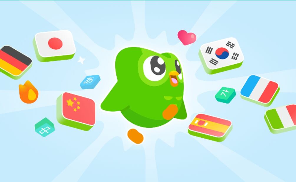 Duolingo tiene cursos de coreano, chino y japonés en español. Imagen: Duolingo