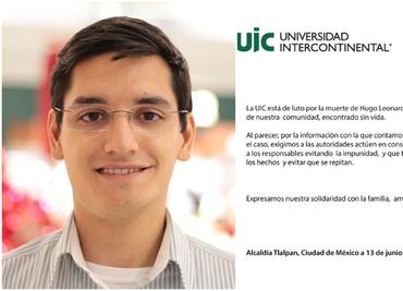 #niunestudiantemas, exige Universidad Intercontinental tras muerte de Leonardo Avendaño