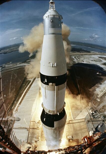 Cuando el Apolo 11 de la NASA despegó rumbo a la Luna