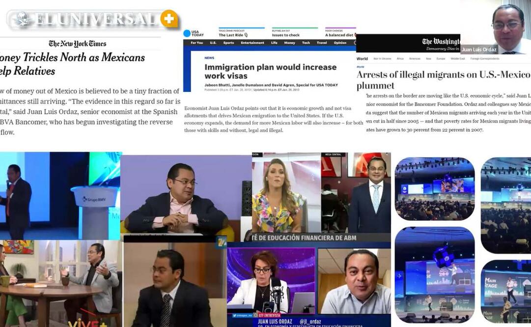 El director de educación financiera de Banamex, participó en una charla en línea para suscriptores de EL UNIVERSAL, donde compartió consejos para mejorar nuestras finanzas en 2025.  |  FOTO: especial.