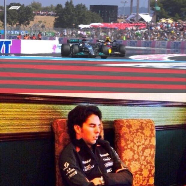 Checo Pérez, víctima de los memes tras perder el podio en el GP de Francia