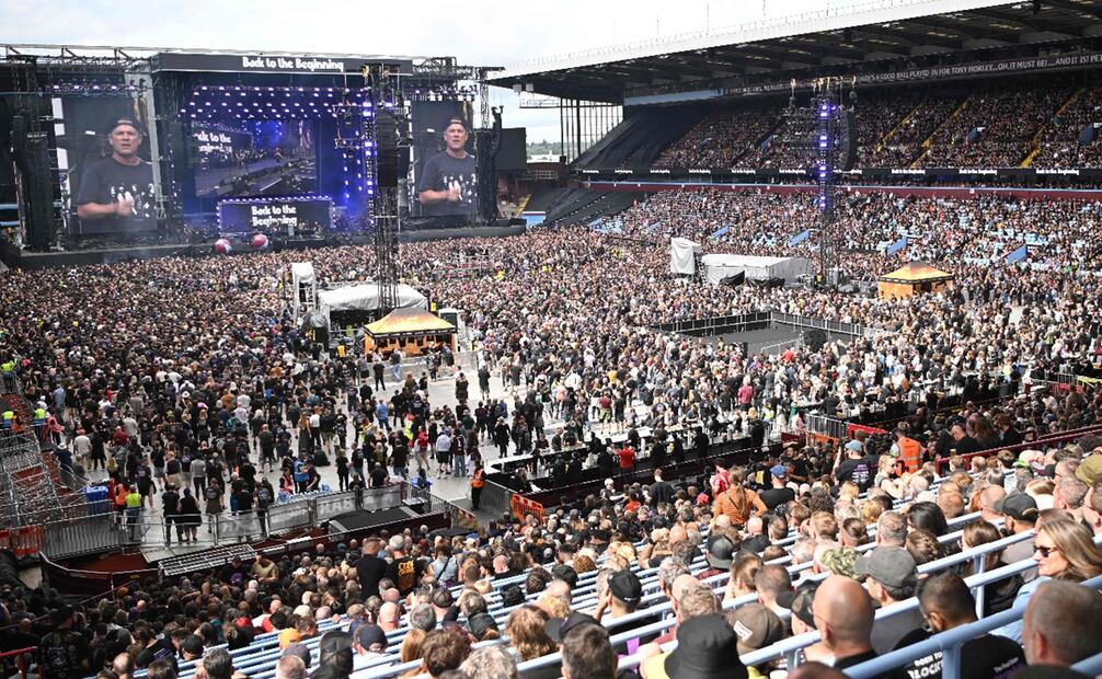 Ozzy Osbourne en "Back To The Beginning". Foto: AFP.
