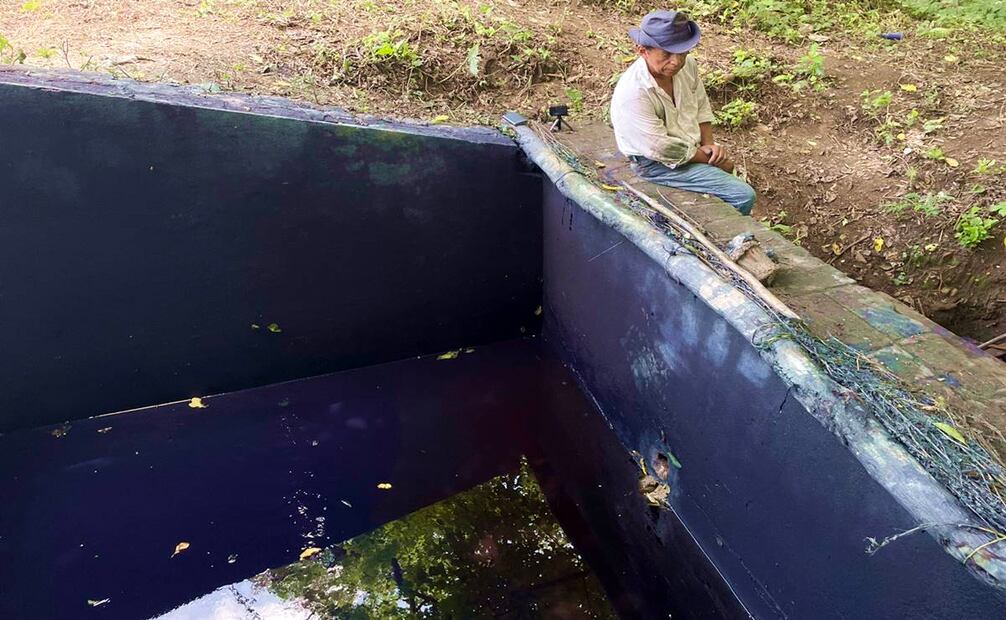 Las afectaciones por el sismo fueron severas porque la materia prima para producir el añil es una planta que se cultiva una vez al año, y que se fermenta aún fresca. Cuando se derramó la mezcla en 2017, no había con qué hacer más. Foto: Paulino Toledo.