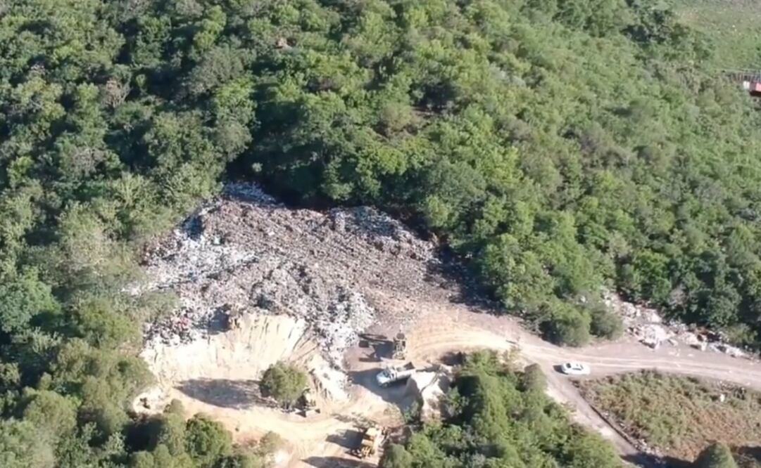 Tiradero de basura en el cerro del Huiteco. (Foto: tomada de video)