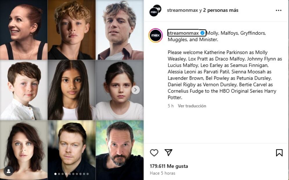 Anuncian más actores para la serie de Harry Potter.