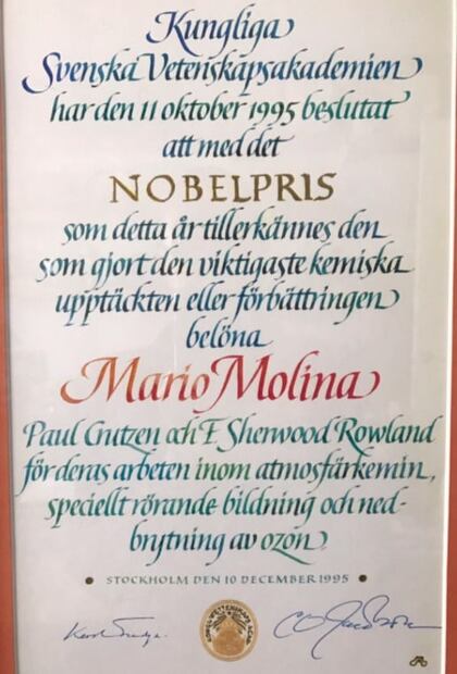 Mario Molina. ¿Además del estudio sobre la capa de ozono, qué otras aportaciones hizo el Premio Nobel de Química?
