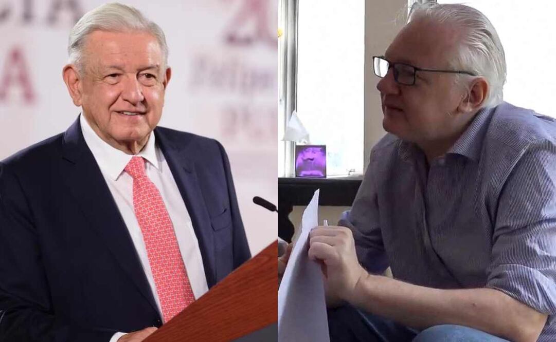 Andrés Manuel López Obrador y Julian Assange. Foto: Presidencia/AFP