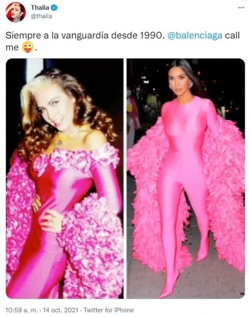 ¿Kim Kardashian le copió a Thalía? Esto dice la cantante mexicana
