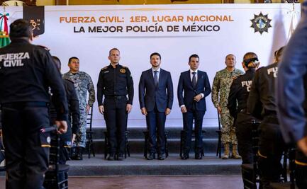 Inegi nombra a Fuerza Civil de Nuevo León como la mejor policía del país; Samuel García entrega reconocimientos