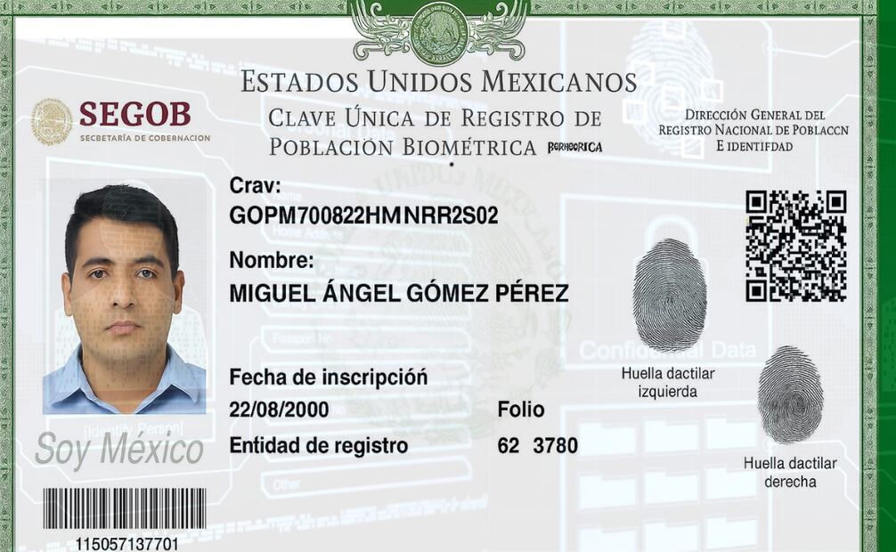 El principal objetivo de este nuevo modelo de CURP es reforzar la seguridad de la identidad jurídica de los mexicanos. Foto: Imagen creada con IA