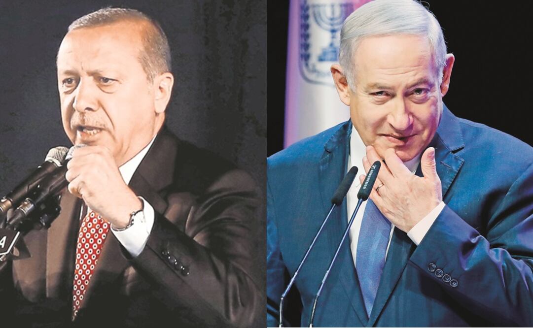 El Presidente de Turquía Tayyip Erdogan y el Primer Ministro de Israel Benjamin Netanyahu. (FOTO: Archivo. Reuters)
