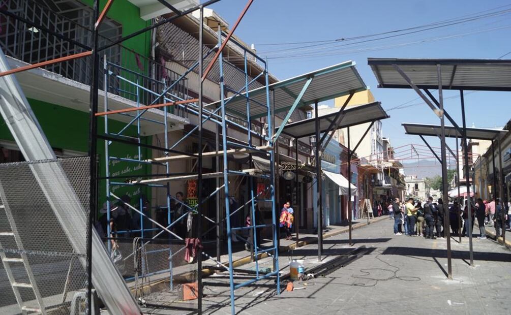 Remodelación del “Pasillo de humo” en Oaxaca. Foto: Edwin Hernández / EL UNIVERSAL