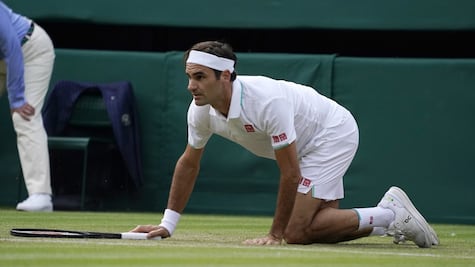 Roger Federer se enfada tras polémica arbitral en el España-Suiza