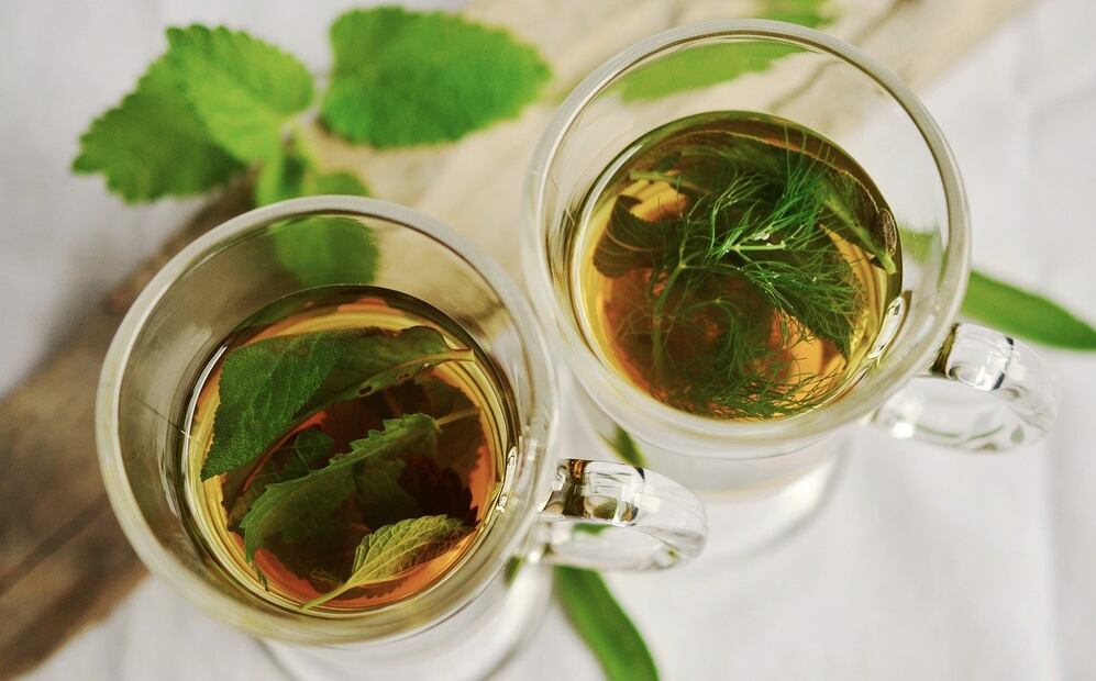 Infusión de menta para desinflamar el estómago. Foto: Pixabay