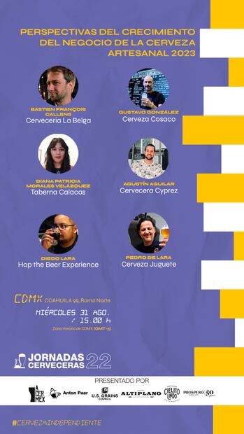 Aprende sobre cerveza en las Jornadas Cerveceras 2022