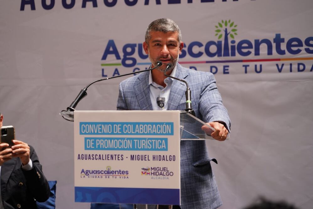 Miguel Hidalgo firma convenio de promoción turística con Aguascalientes. (Foto: especial)