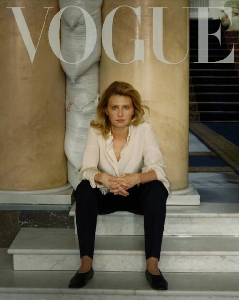 Controvertida sesión de fotos de Zelensky y su esposa para Vogue